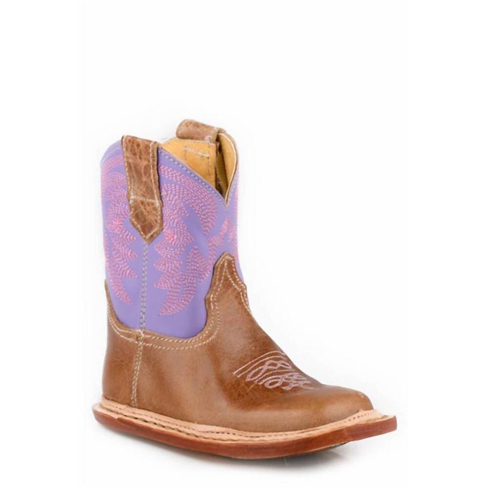 NEW ROPER girls' cowbabies bonnie boots in light purple